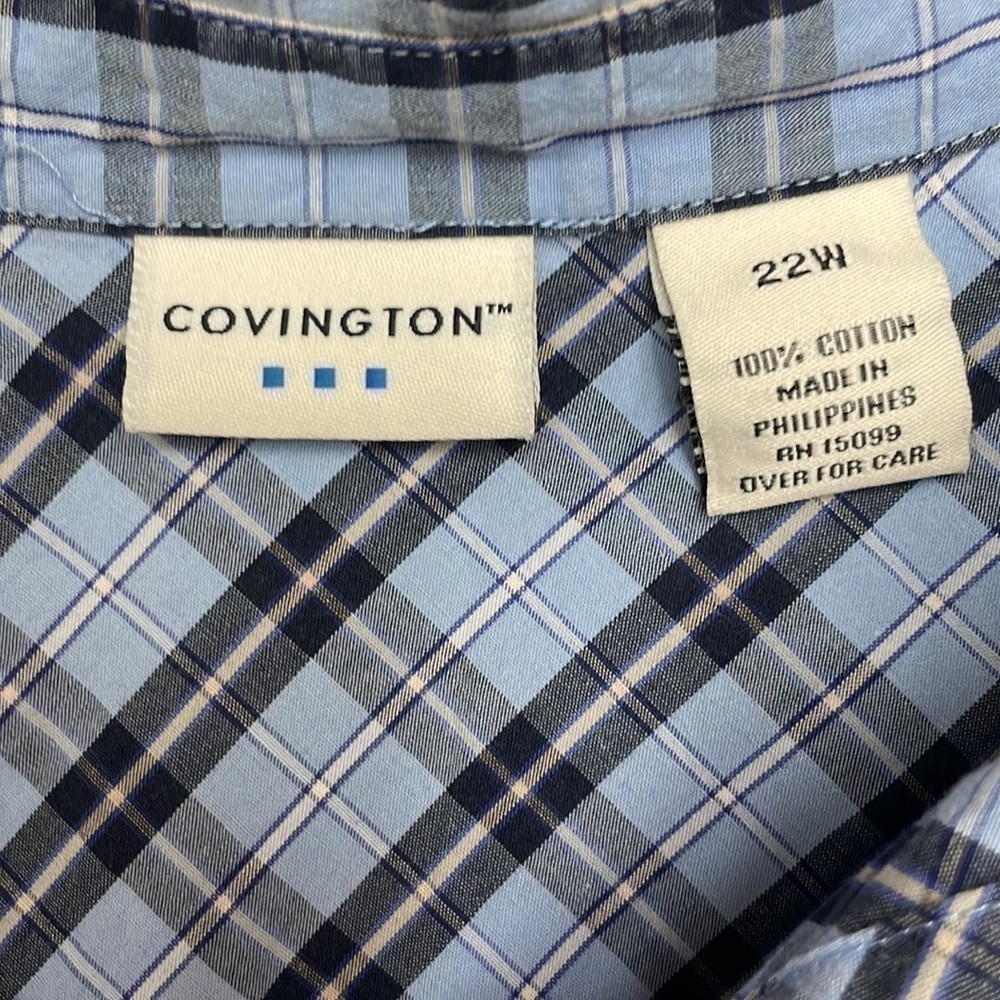 COVINGTON plus size plaid top - Picture 3 of 5